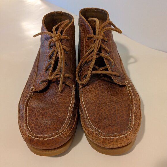 Sperry Original Boat Chukka Tumbled Leather Boots Tan Boots Size 13 - Picture 2 of 13